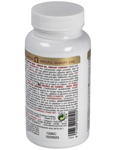 Aceite De Pepita De Calabaza 50 Perlas de Intersa