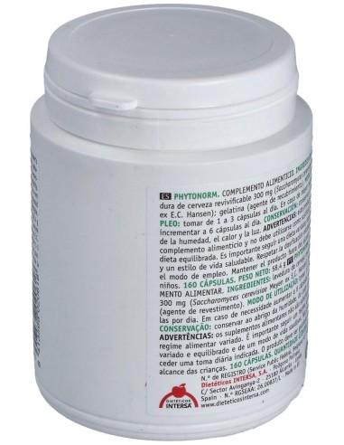 Phytonorm (Levadura De Cerveza) 160Cap de Intersa