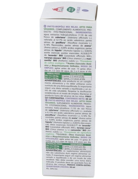 Phytobiopole Mix 1 Relax 50 Ml Bio de Intersa