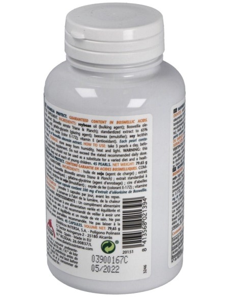 Boswelia Protect 500 Mg 45 Perlas de Intersa