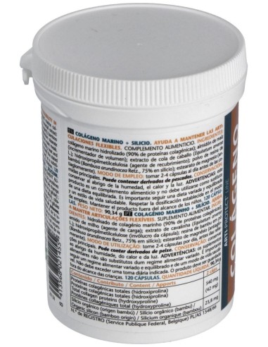 Colageno Marino Y Silicio 120Cap. de Intersa