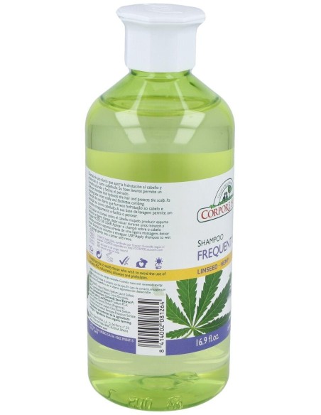 Champu Uso Frecuente Lino-Cañamo 500Ml. Ecocert de Corpore Sano