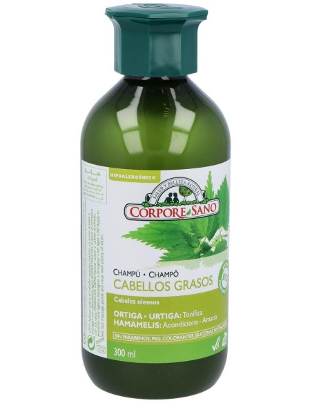 Champu Ortiga Hamamelis  Graso 300Ml de Corpore Sano