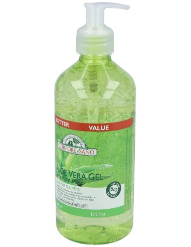 Gel Puro Aloe Vera 500Ml. Bio de Corpore Sano