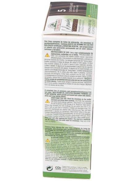 Tinte Castaño Claro (5) 140Ml. de Corpore Sano