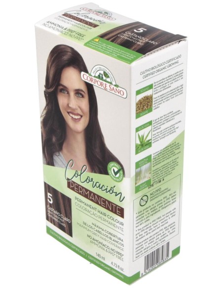 Tinte Castaño Claro (5) 140Ml. de Corpore Sano