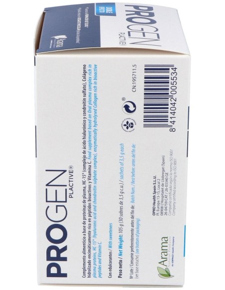 Progen Plactive 30Sbrs. de Pharmadiet