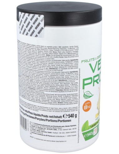 Weider Vegan Protein Vainilla 540Gr. de Weider