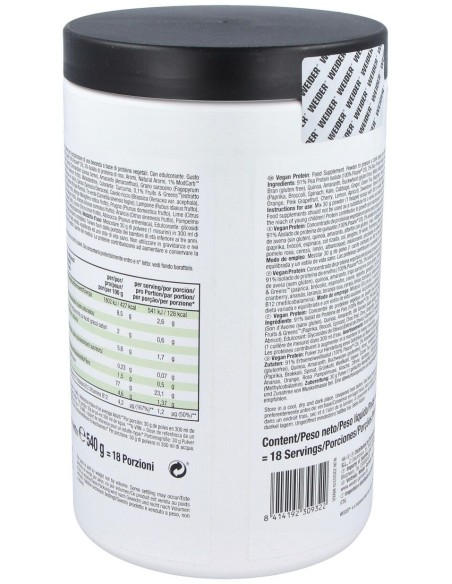 Weider Vegan Protein Vainilla 540Gr. de Weider