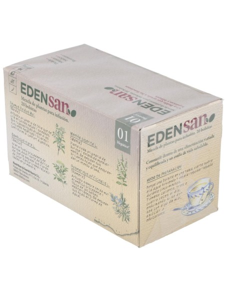 Edensan Hepático 01  Envase 20 Filtros(20 Infusiones) de Edensan®