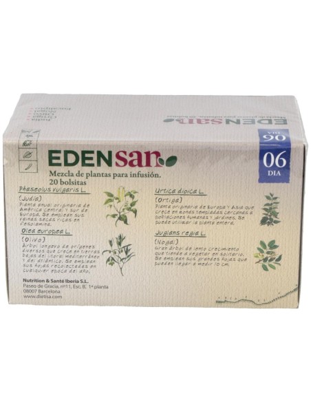 Edensan  Glucosa 06  Envase 20 Filtros(20 Infusiones) de Edensan®