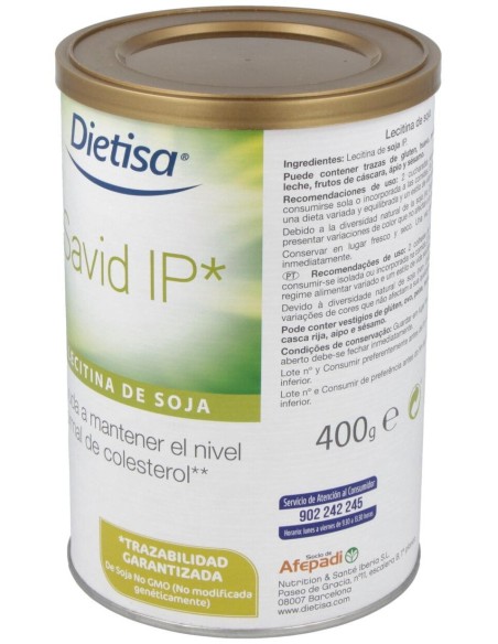 Lecitina Ip (Identidad Preservada) Savid 400Gr. de Dietisa (Dielisa)