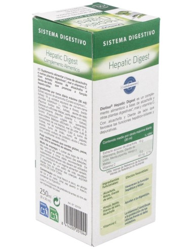 Hepatico Digestivo (Tonic Diet) 250Ml. de Dietisa (Dielisa)