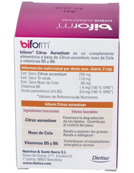 Biform Citrus Aurantium 60Cap. de Dietisa (Dielisa)