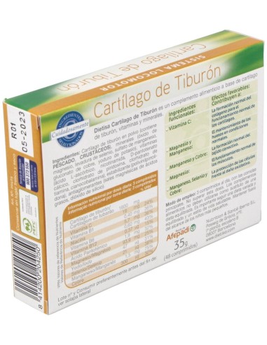 Cartílago De Tiburón   Envase 48 Comp.(16 Días) de Dielisa®