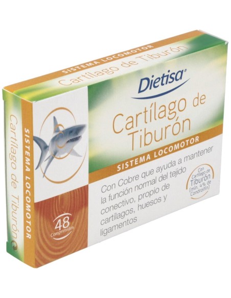 Cartílago De Tiburón   Envase 48 Comp.(16 Días) de Dielisa®