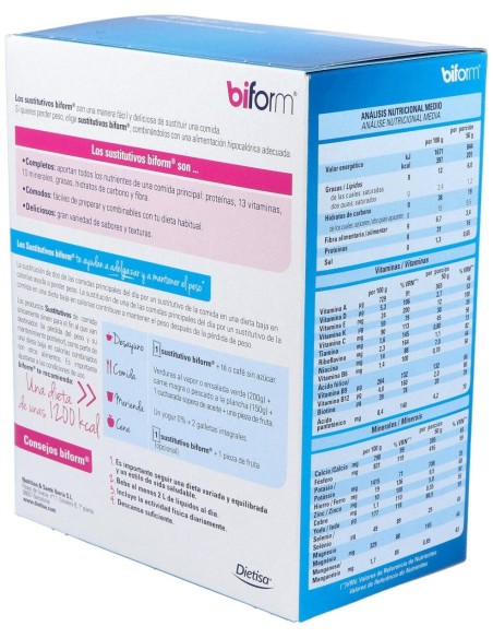 Biform Crema Chocolate 6Sbrs de Dietisa (Dielisa)