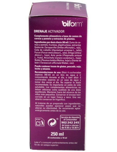 Drenaje Activador  250 Ml   Envase 250 Ml(7 Días) de Biform®
