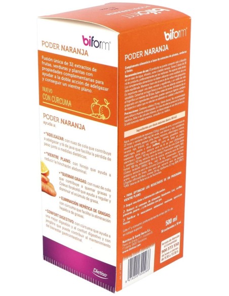 Biform Poder Naranja 500Ml. de Dietisa (Dielisa)