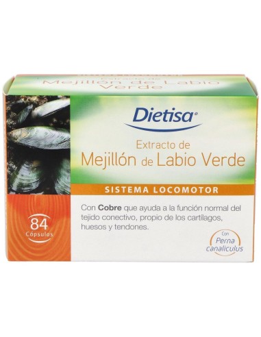 Mejillón De Labio Verde   Envase 84 Cápsulas(21-28 Días) de Dielisa®