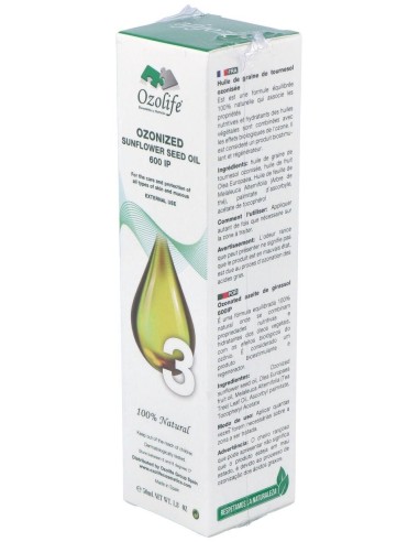 Aceite Girasol Ozonizado 600Ip Airless 50Ml. de Ozolife Biocosmetica Y Nutricion