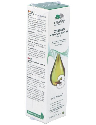 Aceite Girasol Ozonizado 600Ip Airless 50Ml. de Ozolife Biocosmetica Y Nutricion
