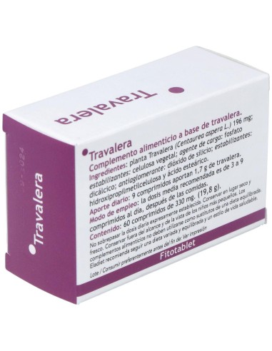 Fitotablet Travalera 60Comp. de Eladiet