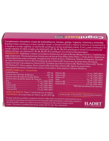 Cogniben Plus 30Comp. de Eladiet
