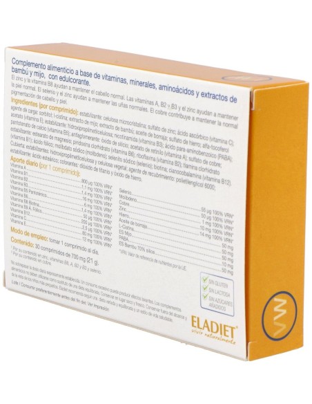 Vita Woman Cabello Piel Y Uñas 30 Comprimidos de Eladiet