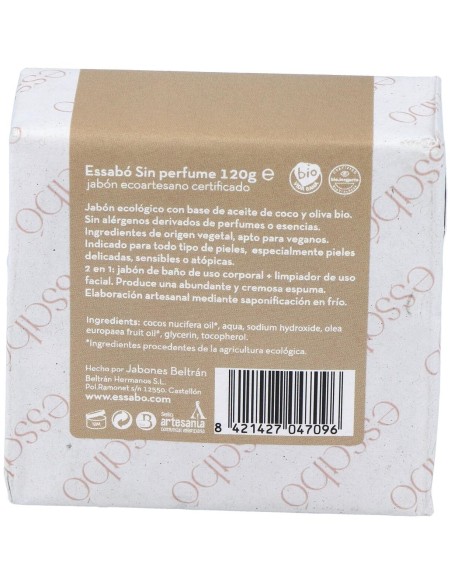 Essabo Jabon Sin Perfume 120Gr.  Eco de Essabo