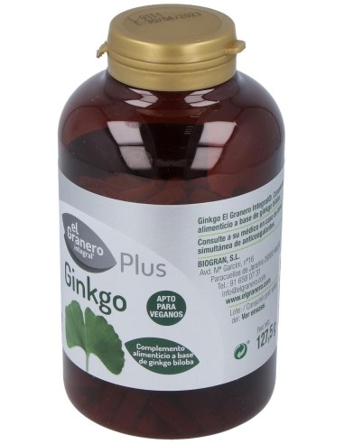 Ginkgo Biloba 250Cap. de El Granero