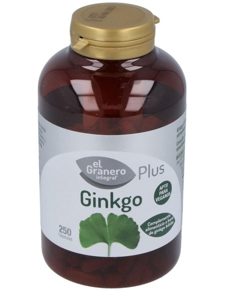 Ginkgo Biloba 250Cap. de El Granero