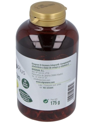 Aceite De Onagra 250Perlas de El Granero