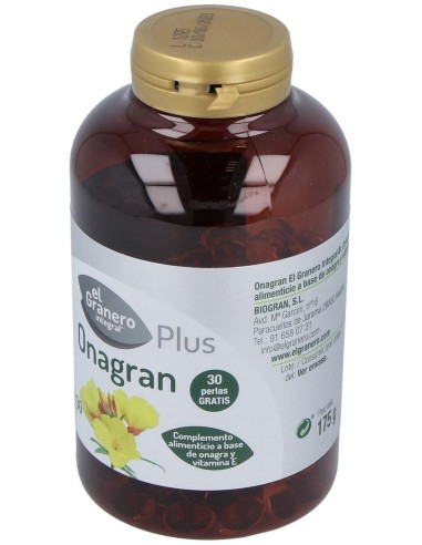 Onagran Aceite De Onagra 700 Mg 220+30 Perlas de El Granero