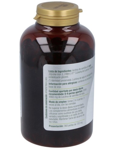 Lecitina De Soja Lecigran 740Mg. 360Perlas de El Granero