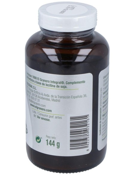 Lecitina De Soja Lecigran 1600Mg. 90Perlas de El Granero