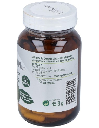Extracto De Graviola 90Cap. de El Granero