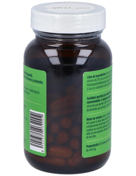 Curcuma Y Pimienta Bio 60Cap. de El Granero