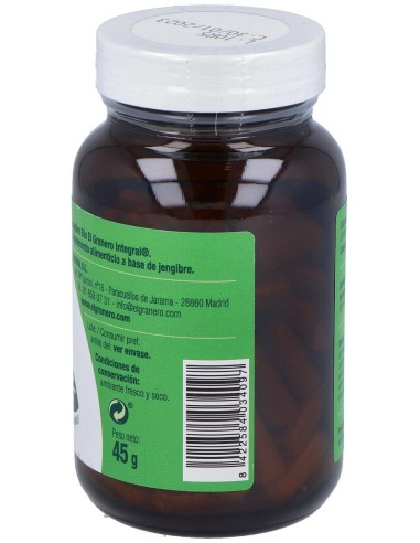 Jengibre 500Mg. 90Cap. Bio de El Granero