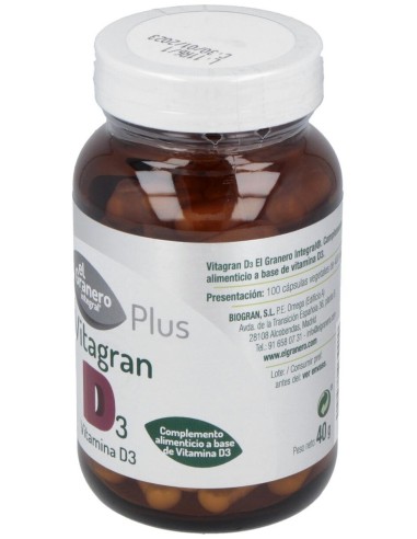 Vitagran D3 100Cap. de El Granero