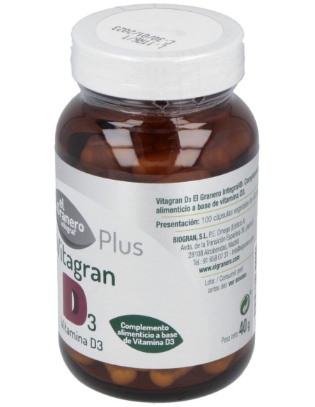 Vitagran D3 100Cap. de El Granero