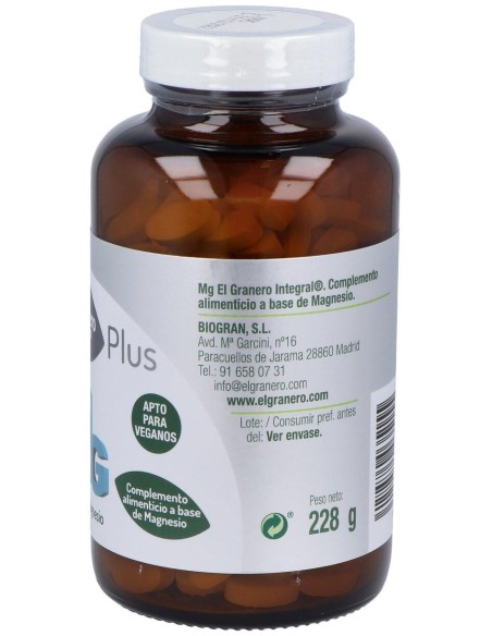 Mg 500 (Citrato De Magnesio) 300Comp. de El Granero