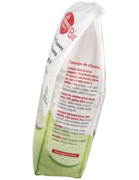 Copos De Avena Suaves Integral 1Kg. Bio de El Granero