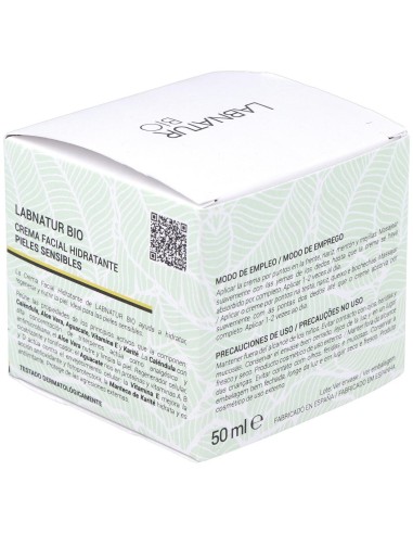 Crema Facial Hidratante Pieles Sensibles 50Ml. Bio de Labnatur Bio