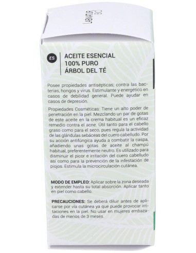 Arbol Del Te Aceite Esencial 30Ml. Bio de Labnatur Bio