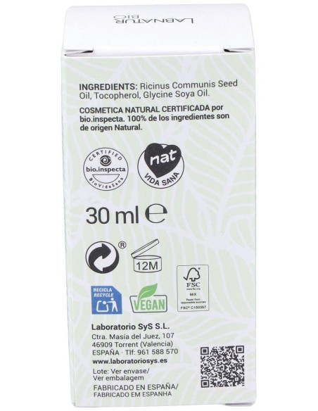 Ricino Aceite 30Ml.+ Kit Rimel de Labnatur Bio