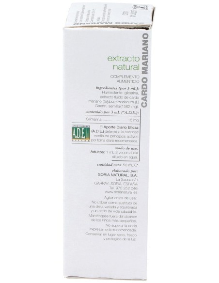 Ext. Cardo Mariano S/Al 50Ml de Soria Natural