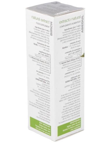 Ext. Abedul Xxi 50Ml. S/Al de Soria Natural