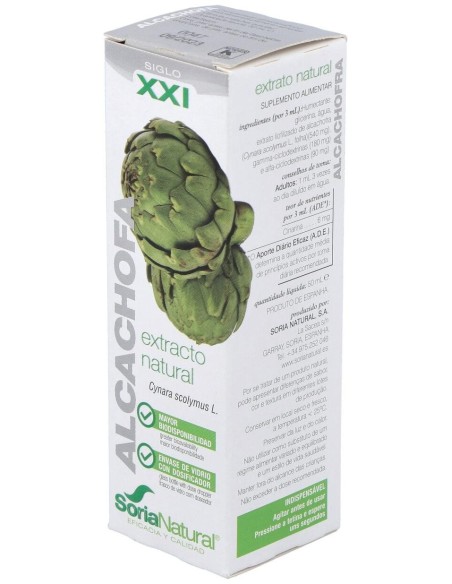 Ext. Alcachofa Xxi  50Ml. S/Al de Soria Natural
