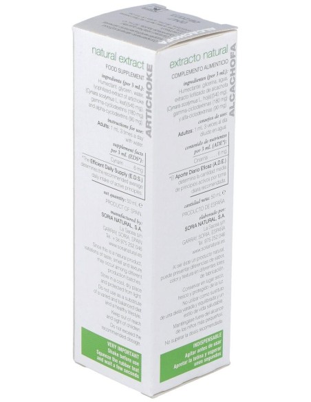 Ext. Alcachofa Xxi  50Ml. S/Al de Soria Natural